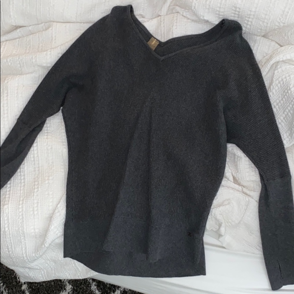 Wide neck sweater